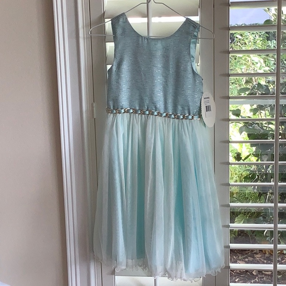NWT ice blue dress sz 12